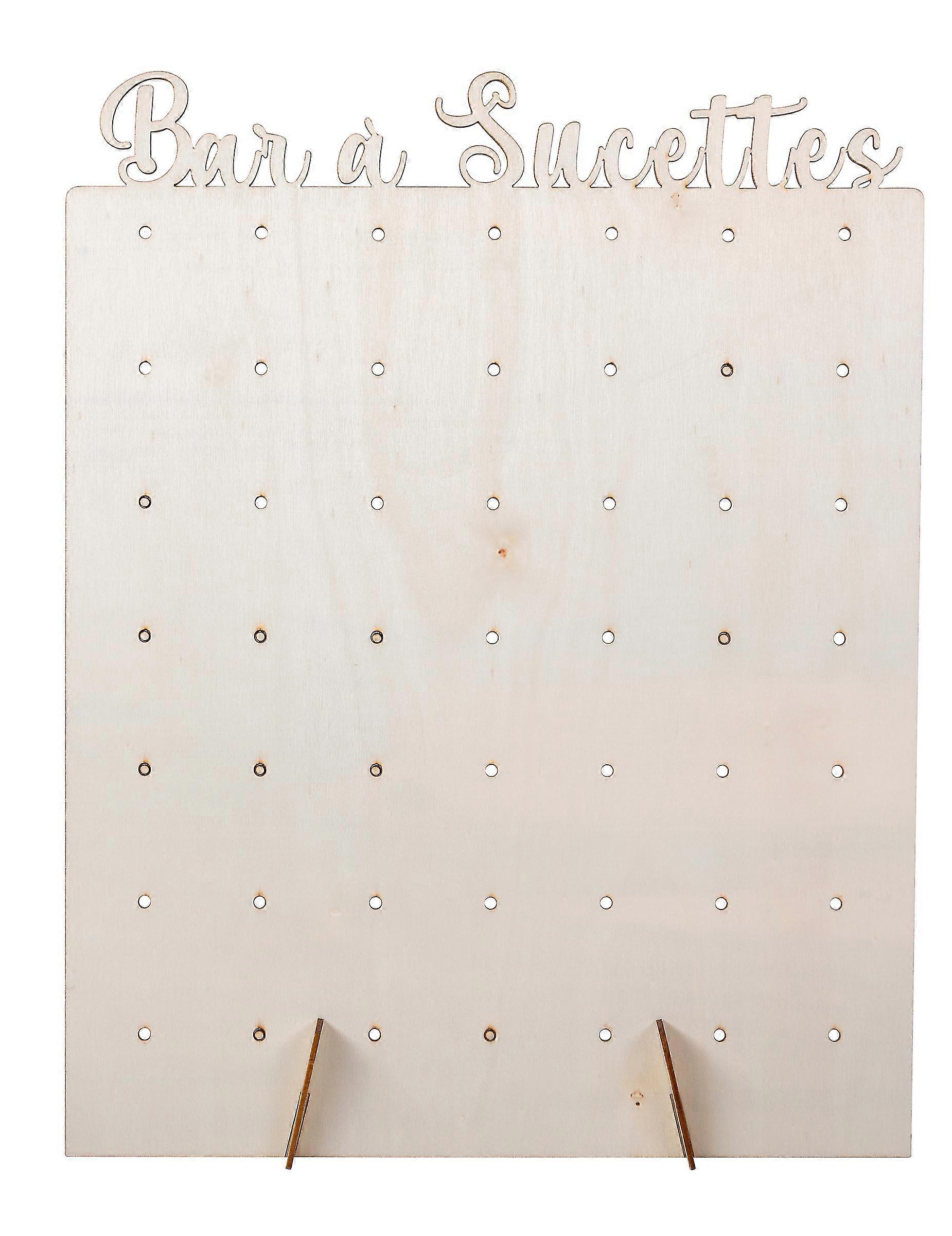 Prsentoir sucettes en bois 40 x 30 cm