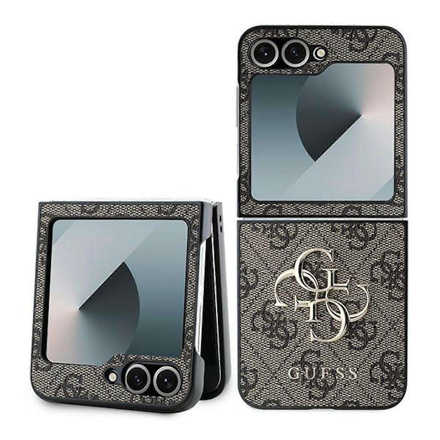 GUESS Samsung Galaxy Z Flip7 FE / Flip6 5G θήκη δερμάτινο 4G μεταλλικό λογότυπο