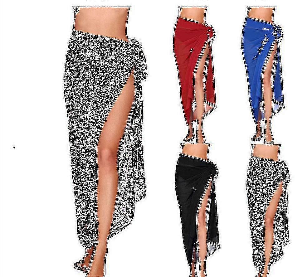 Strandsarong Pareo Bikini Omlottkjol Överdrag För Badkläder
