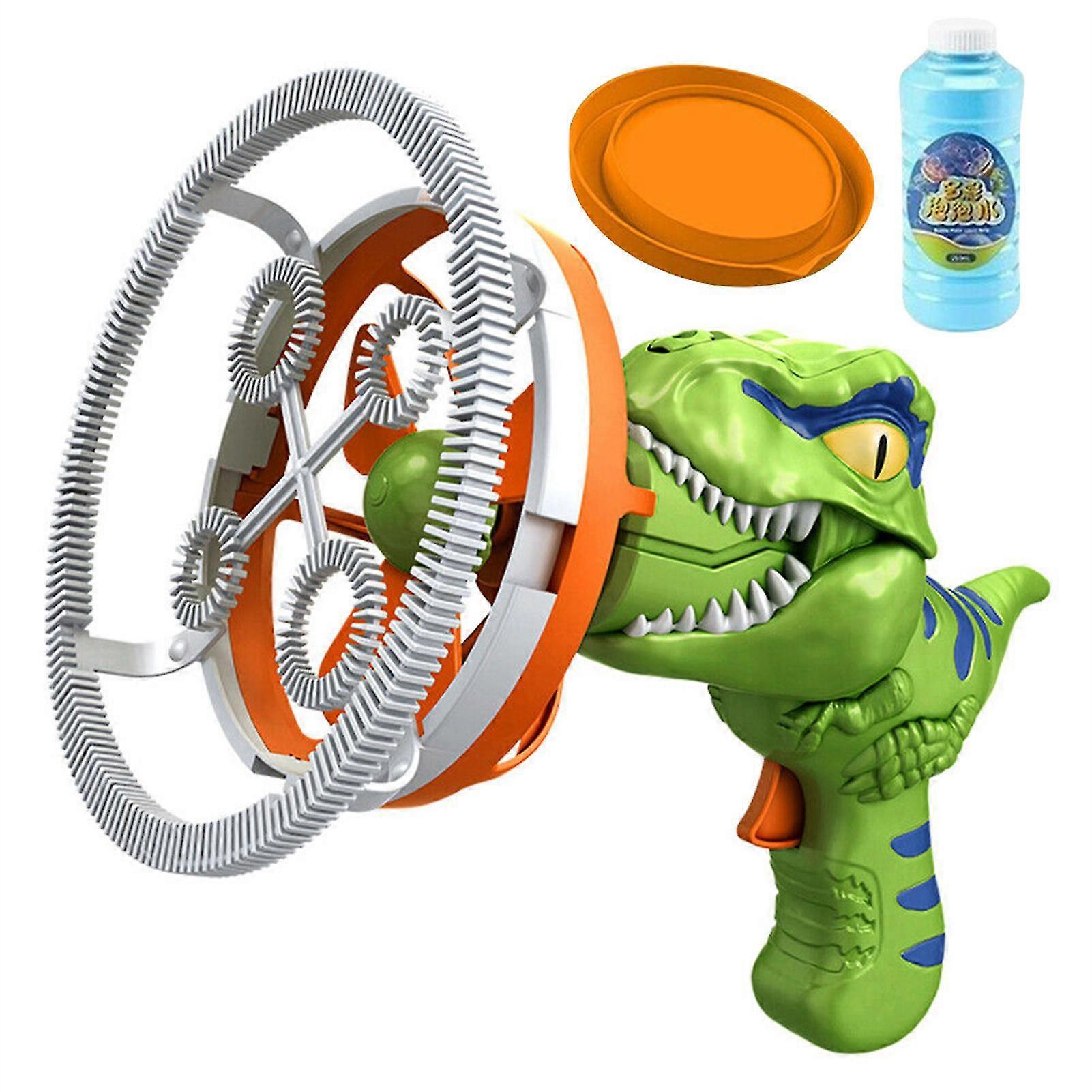Handheld Dinosaur Bubble Machine for Kid Battery Powered Bubble Maker for Boys Girls