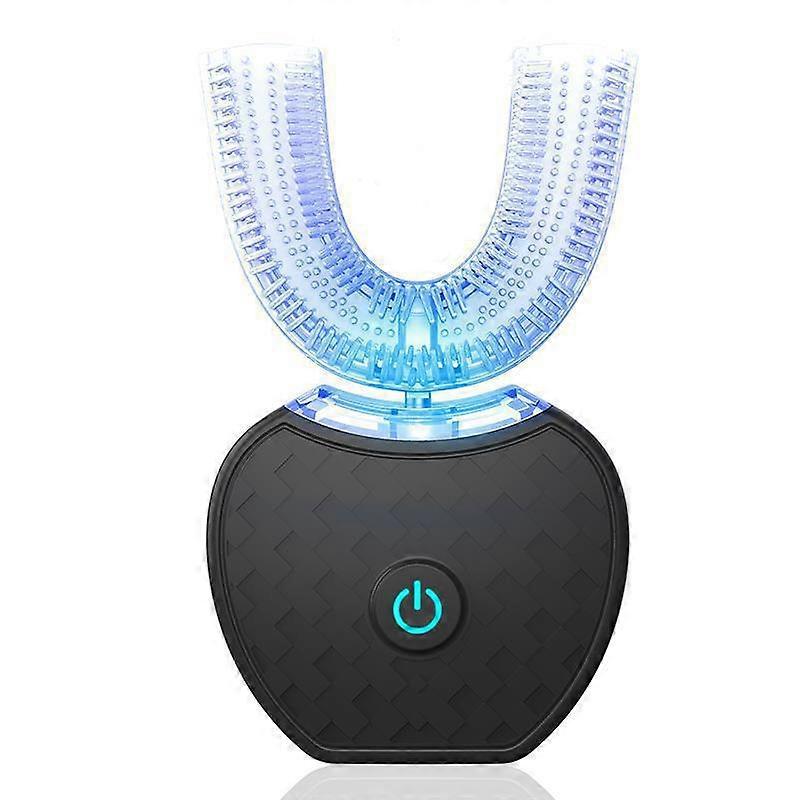 Ultrasonic Automatic Toothbrush,Toothbrush Electric Teeth whitening Brush 360 Sonic Toothbrush for Adult with Timer & Wireless Charging (Black)