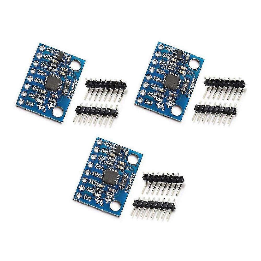 2024 3pcs -521 Mpu-6050 Mpu6050 Module 3 Axis Analog Gyro Sensors+ 3 Axis Accelerometer Module