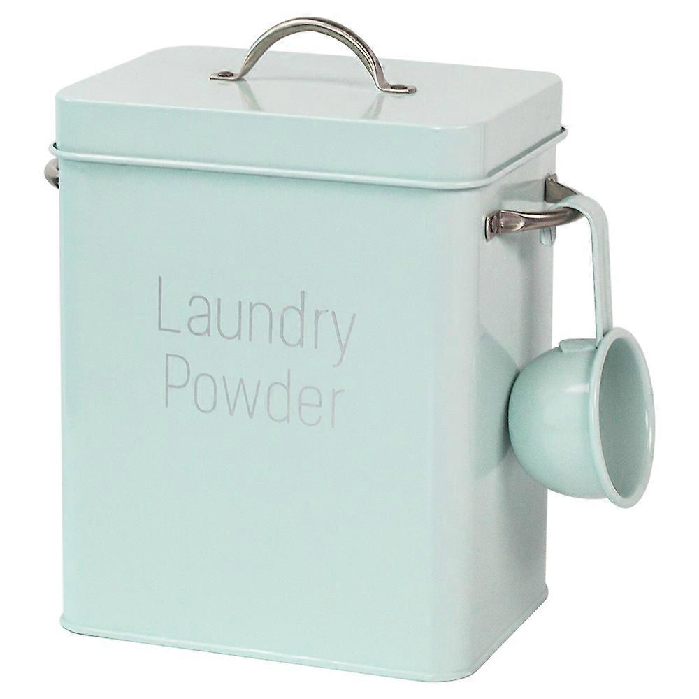 Modern Farmhouse Laundry Detergent Container with Scoop - Teal
