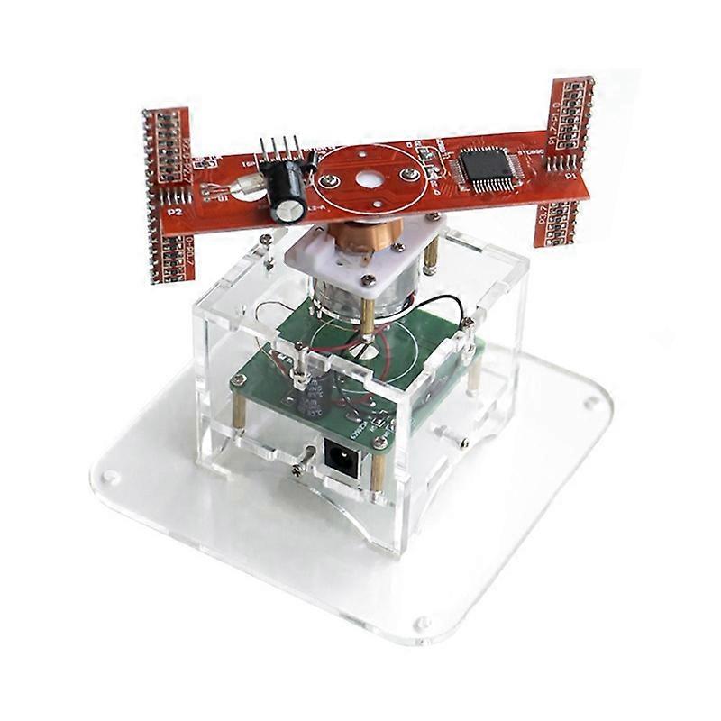 LED Display DIY Kit 51 SCM Dual Color Rotating Welding Spare Parts for Soldering Practice, Kit Without Downloader