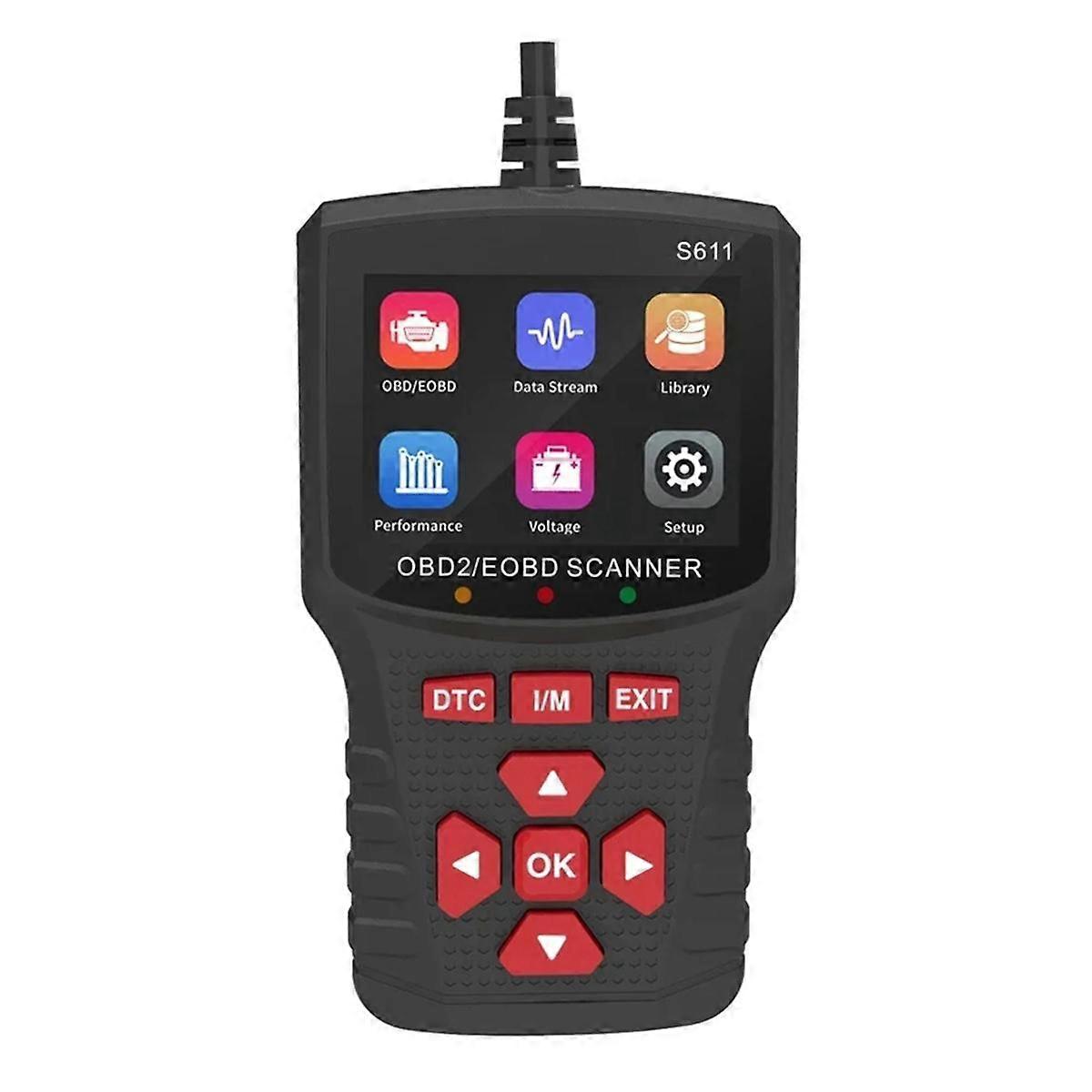 S611 OBD2 Automatic Scanner for Car Clearing Fault Code Reader Professional Car Engine Fault Diagnosis Car Scanner