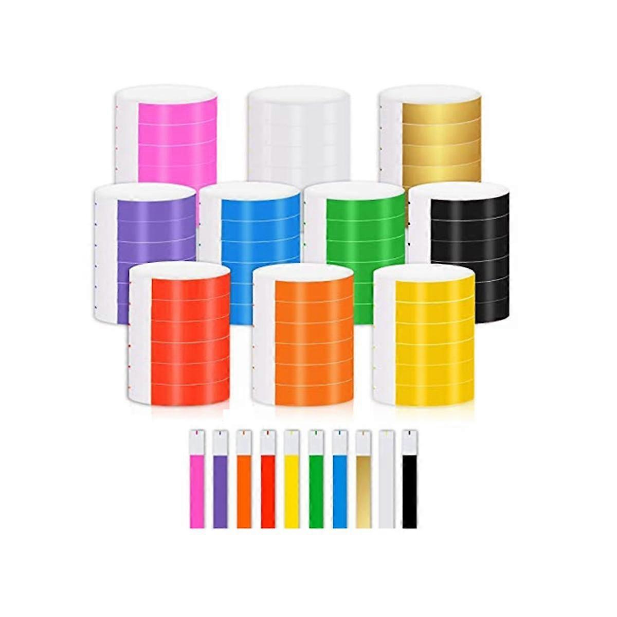 1000 PCS Paper Waterproof for Events Suitable for Parties, (10 Colors)