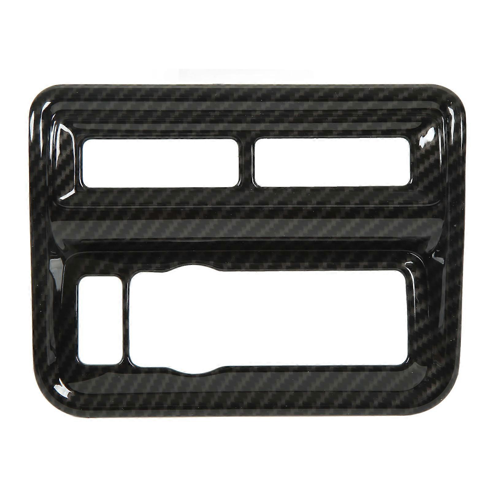 Headlight Switch Button Panel Decoration Trim Carbon Fiber Style Replacement for Ford 2021