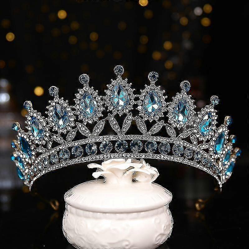 Perline Di Cristallo Fatte A Mano Barocche Cuore Diadema Da - Foto 4