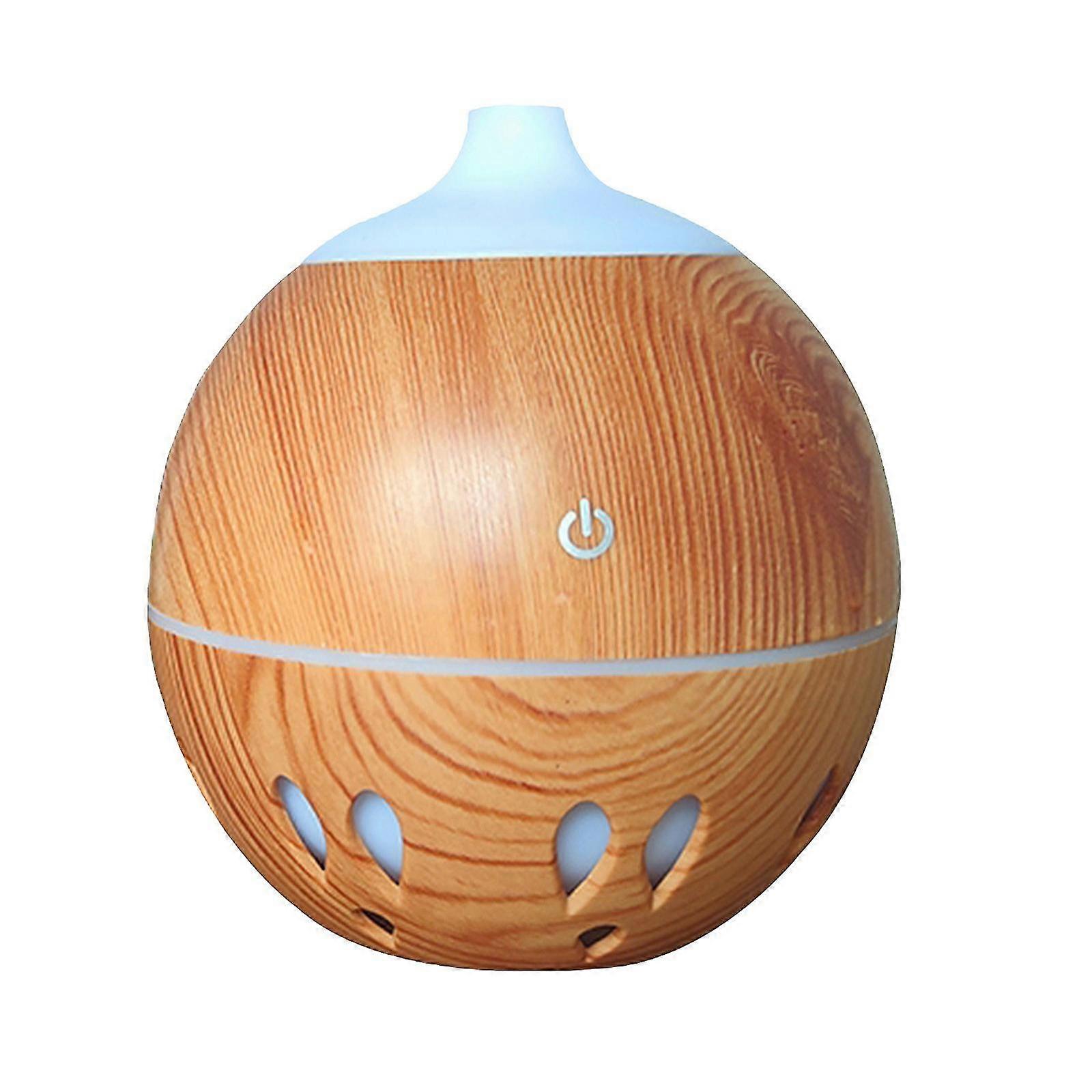 New Portable Colorful Wood Grain Essential Oil Diffuser LED Aromatherapy Humidifier