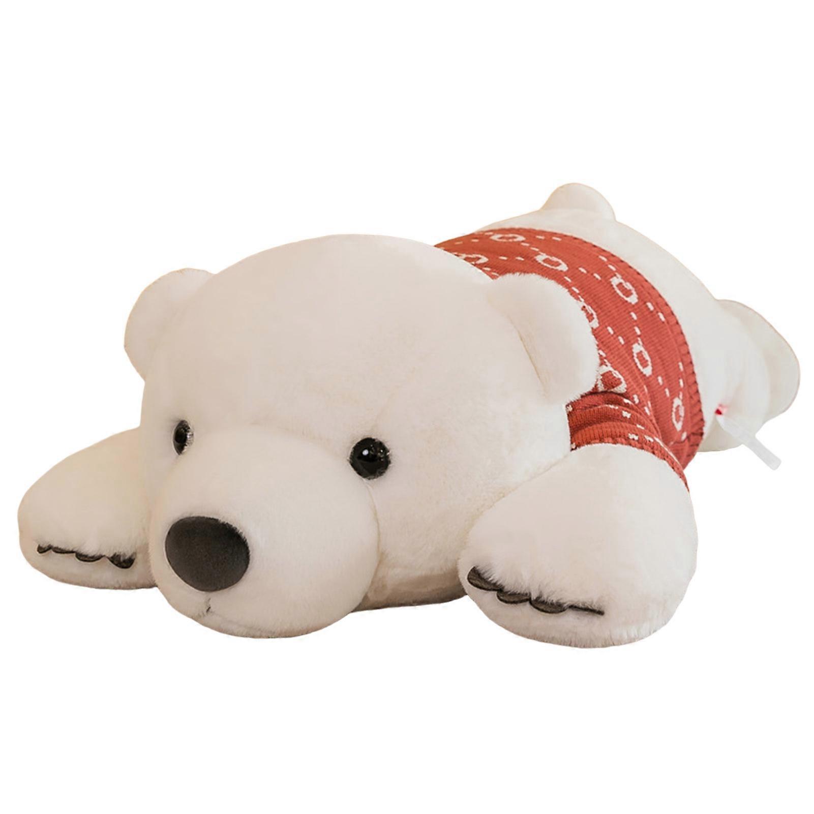 Simulation Polar Bear Stuffed Doll Plush Toy Lovely Soft Plushies Pillow Cushion Plush Doll for Kids Birthday Children\'s Day