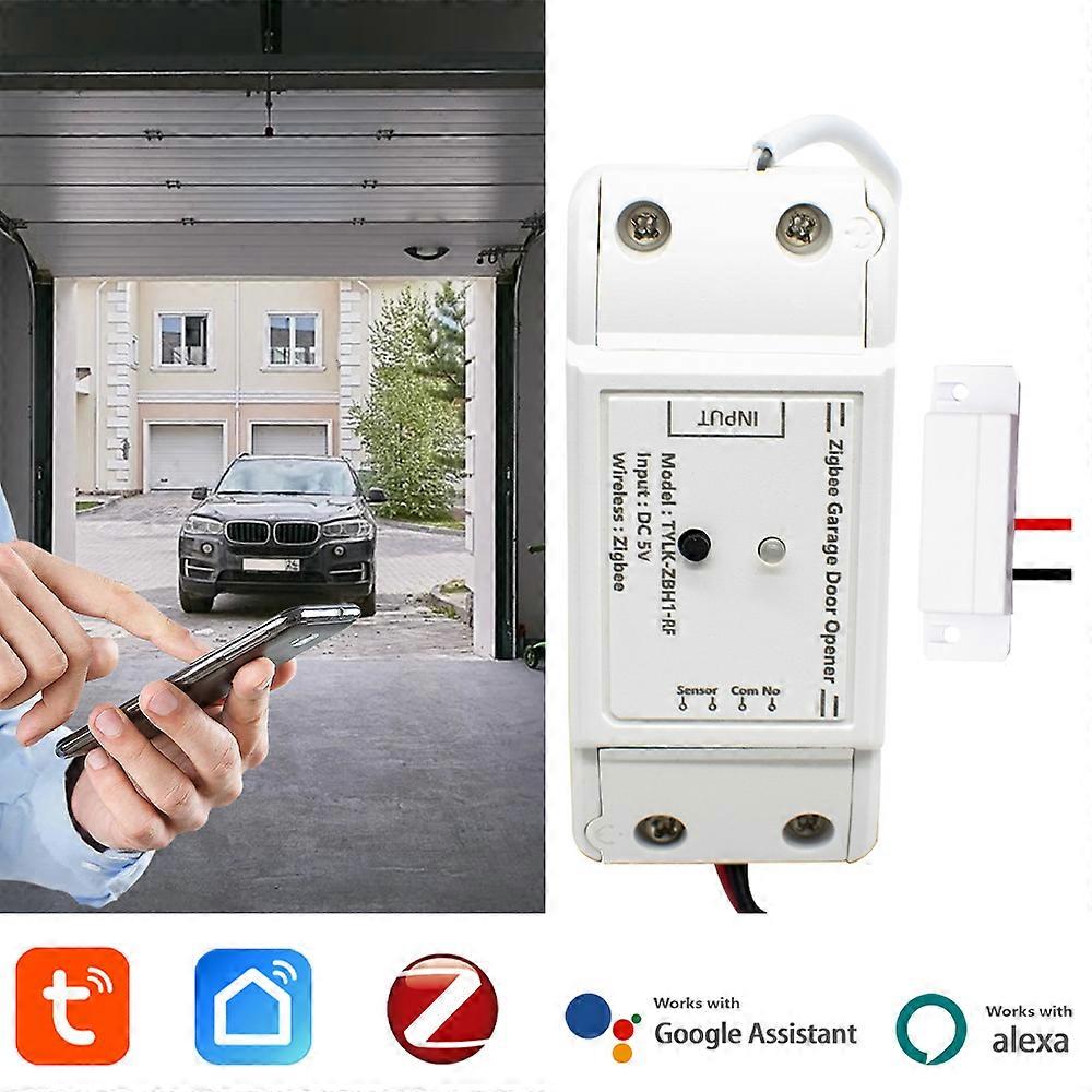 Garage Door Opener Tuya Zigbee Smart WiFi Switch With RF433 Wrieless Control Smart Garage Door Conaptible With Smart life Alexa