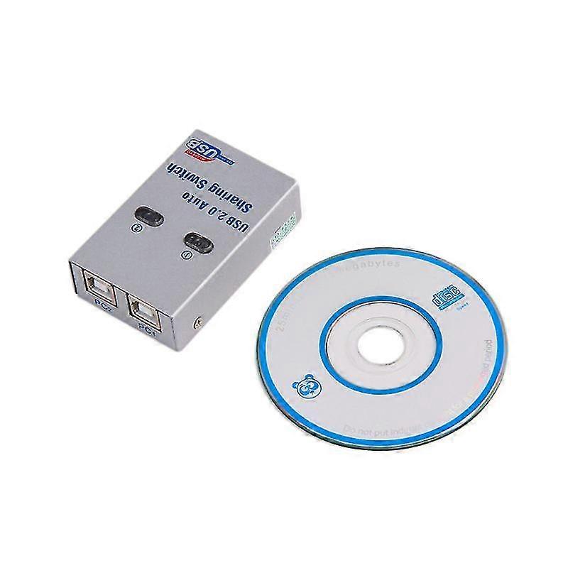 2 Ports Usb 2.0 Auto Sharing Switch Hub Splitter Selector Switcher For Printer Scanner Pc Computer Peripherals