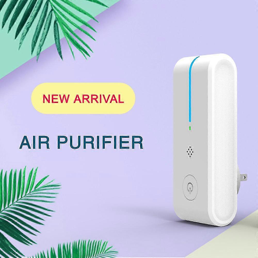 Portable Mini Negative Ion Air Purifier Plug In Odor Deodorizer Remove Dust Smoke Removal Formaldehyde Toilet Kitchen Home Use