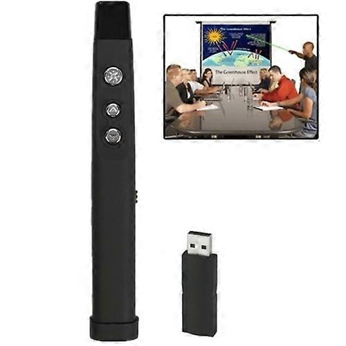 PP860 2,4 GHz drahtlose Übertragung Multimedia Presenter mit 650nm Rotlicht LaserPointer & USB Empfänger für Projektor / PC / Laptop, Control Distanc