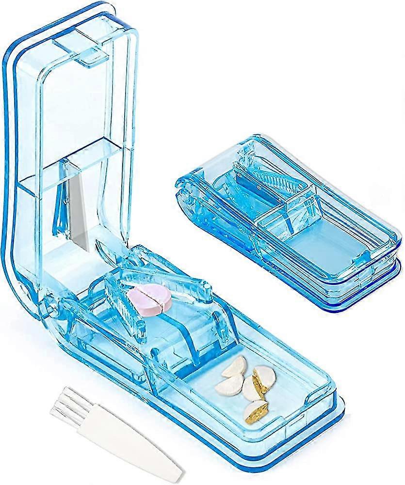 Pill Splitter For Small And Large Pills, Pill Splitter With Pill Storage