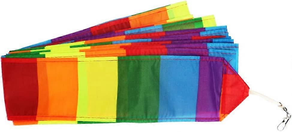 49 قدم قوس قزح طائرة ورقية الذيل 15m طويلة الملونة الشريط طائرة ورقية الملحقات