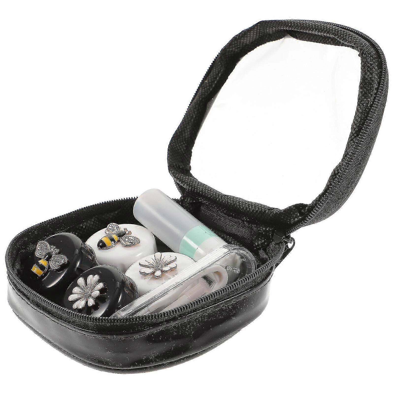 1 Set Dust-proof Cosmetic Lens Case Container Lens Boxes Travel Invisible Lens Box