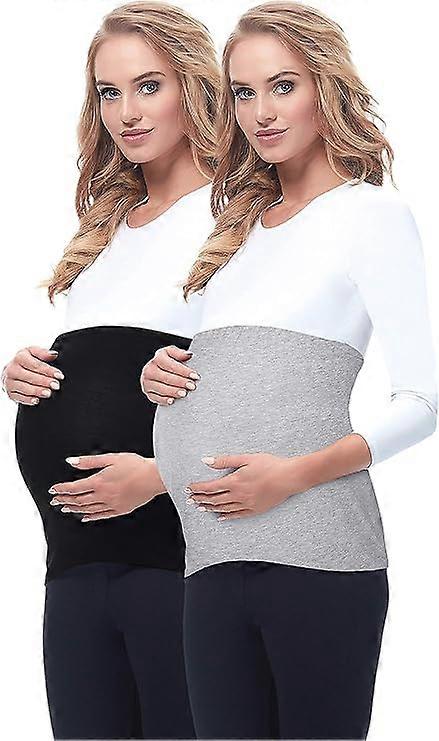 Womens Maternity Belly Band For Pregnancy Non-Slip Silicone Stretch Pregnancy Support Belly Belt Bands