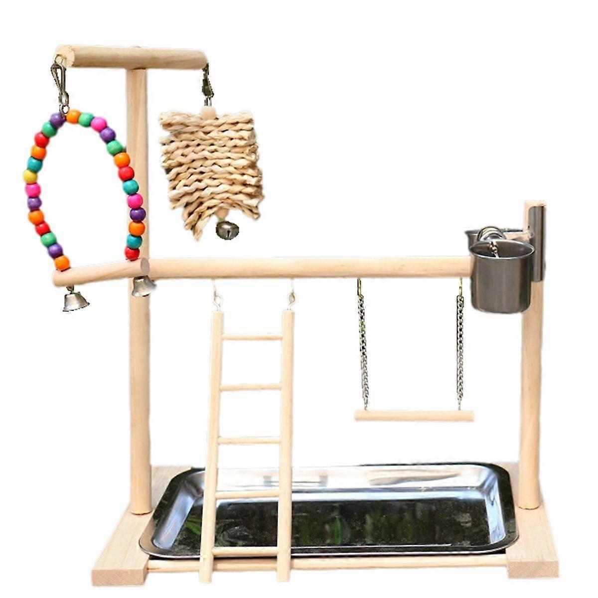 Small and Medium-Sized Parrot Wooden Racks and Parrot Play and Fitness Areas are Designed for Small