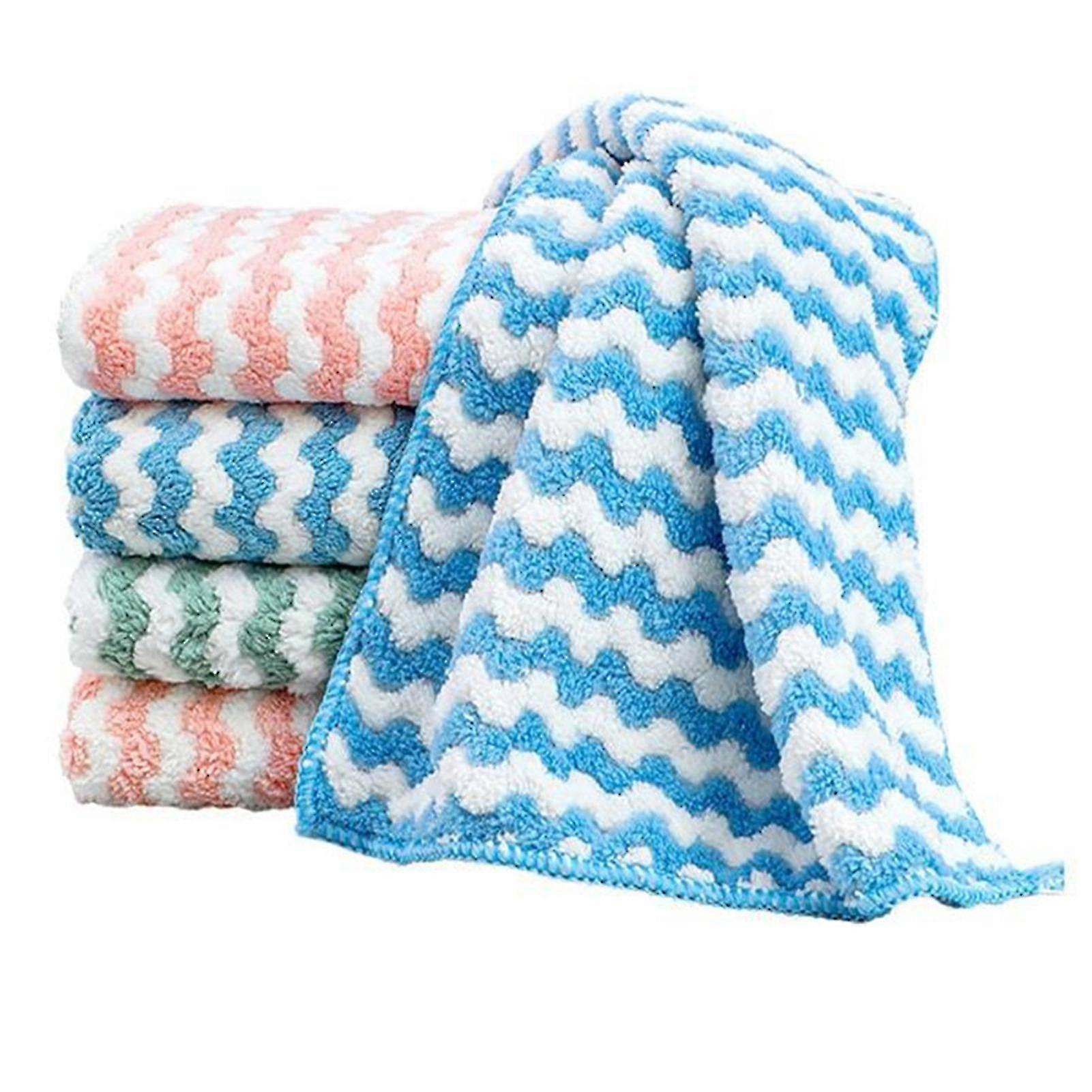Microfiber Cleaning Rag Multipurpose Thicken Absorbent Dishcloth Cleaning Towel