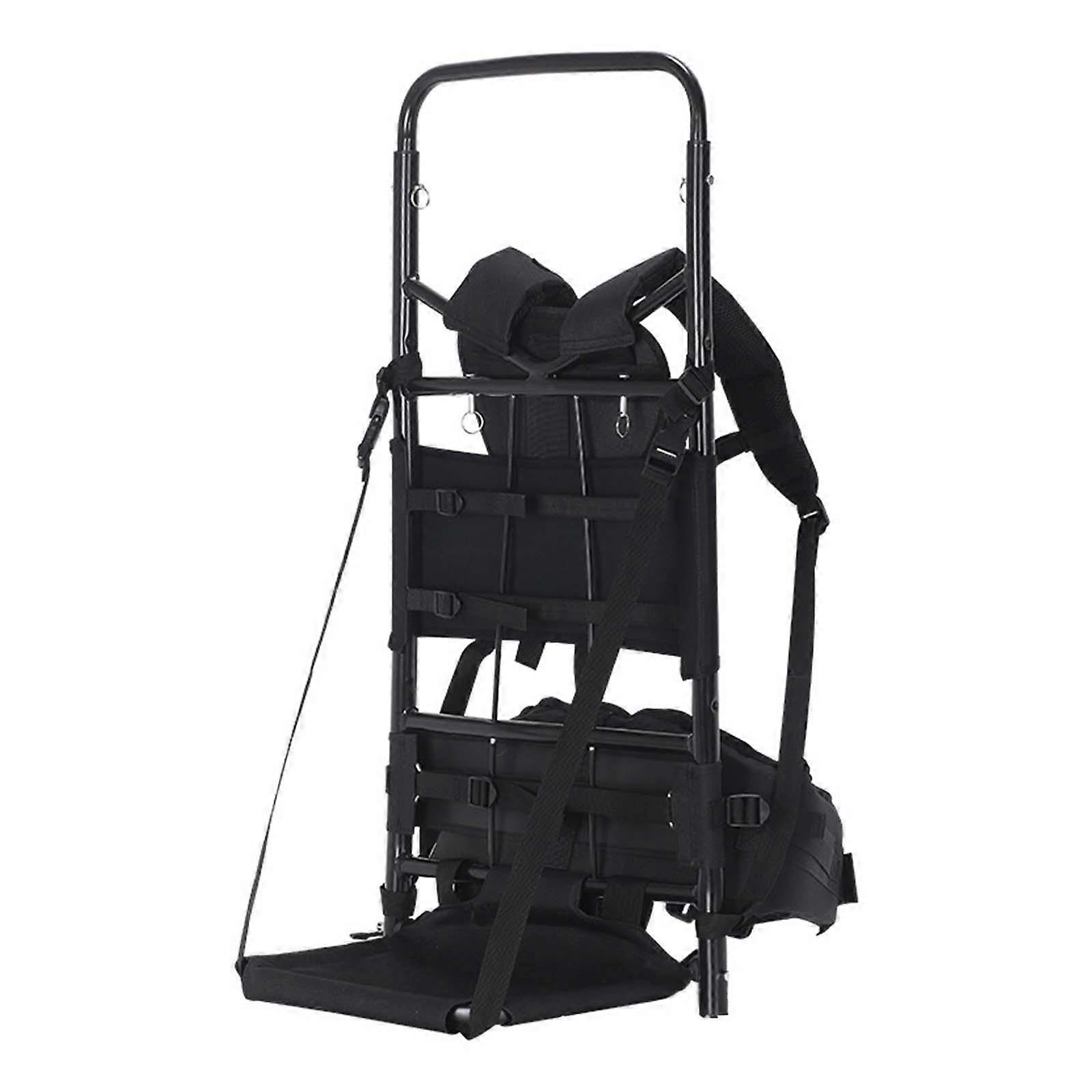 Heavy Carrying Backpack Frame Adjustable Shoulder Straps for Trekking Travel