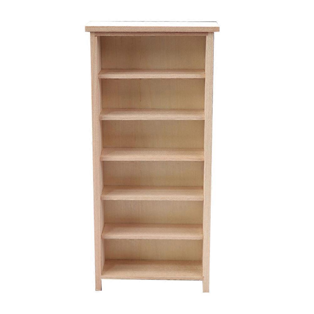 1Pc Bookcase Model Imitation Wooden Bookcase Toy Simulation Prop for Decor