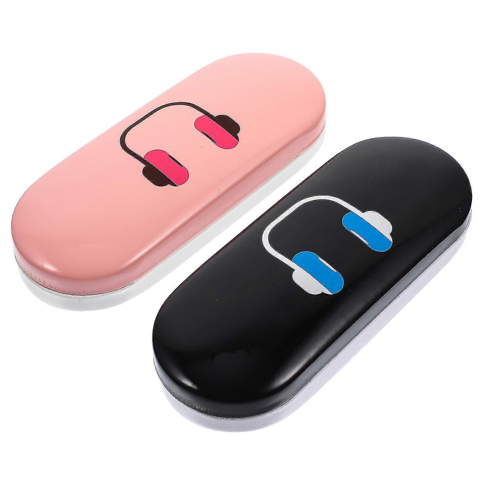2pcs Sunglasses Cases Hard Shell Glasses Case Eyeglasses Container Eyeglasses Case