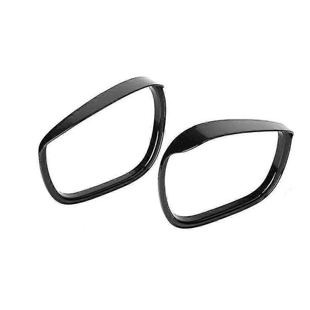 Car Abs Glossy Black Rearview Mirror Rain Eyebrow Cover Trim Frame For Mach-e 2021 2022