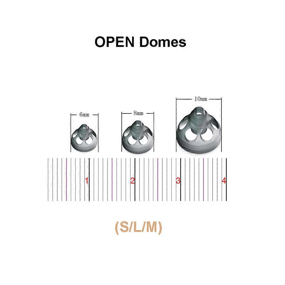 Phonak / Unitron 4.0 السمع القباب متنوعة حزمفتح / مغلق / السلطة حجم القبة: (كبير / متوسط / صغير) 3 قطع قباب فوناك