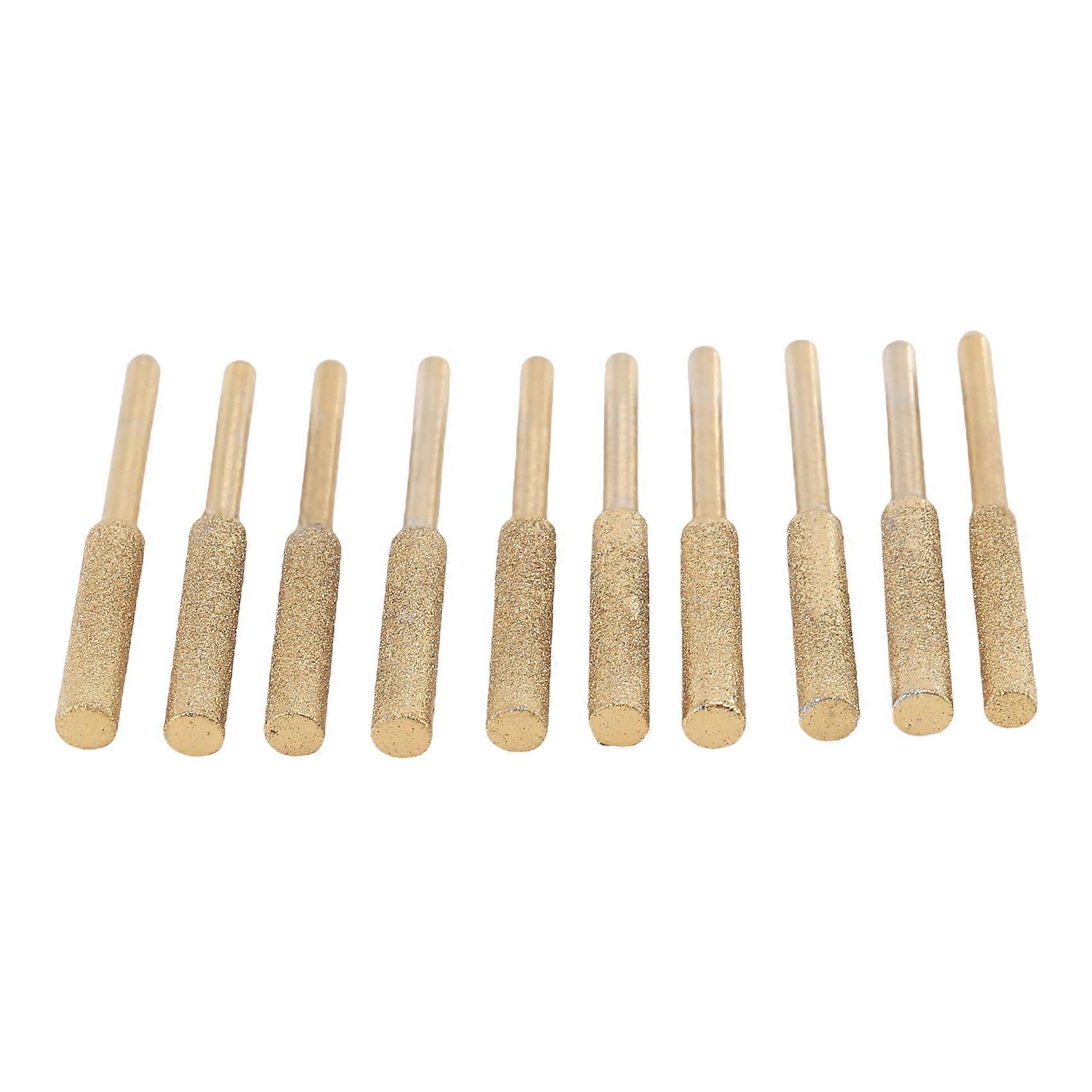 Elektryczny zestaw do ostrzenia łańcuchów do pił łańcuchowych, 10-częściowe tytanowe diamentowe tarcze do ostrzenia, pilniki o wysokiej twardości 3/16 cala