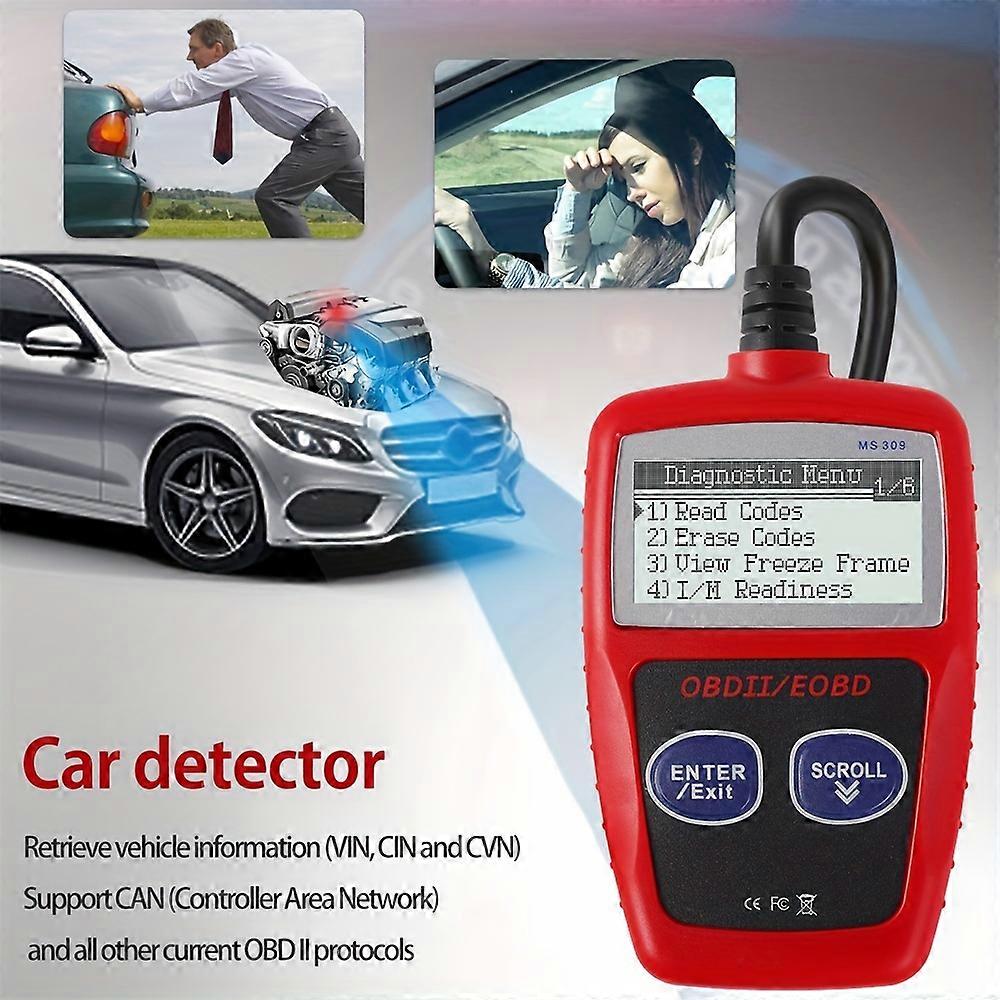 Newest Car Fault Code Reader Engine Diagnostic Scanner, OBD2 Scanner Read And Erase Fault Code View Freeze Data Diagnostic Tool