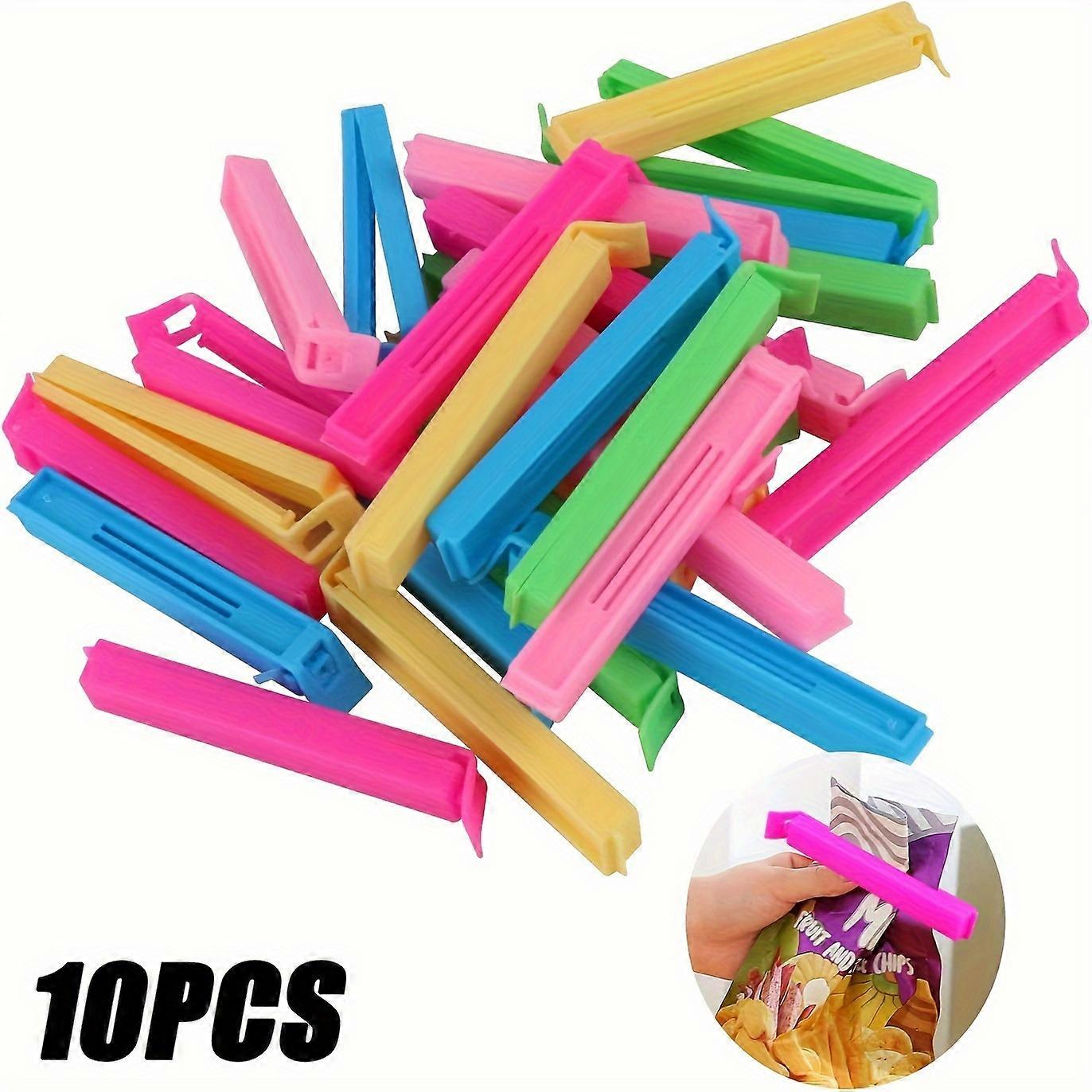 10PCS Premium Multipurpose Chip Bag Clips - Effortless Freshness Seal, Waterproof & Dustproof, Universal Fit for Snack Bags, Kitchen Storage Organizer