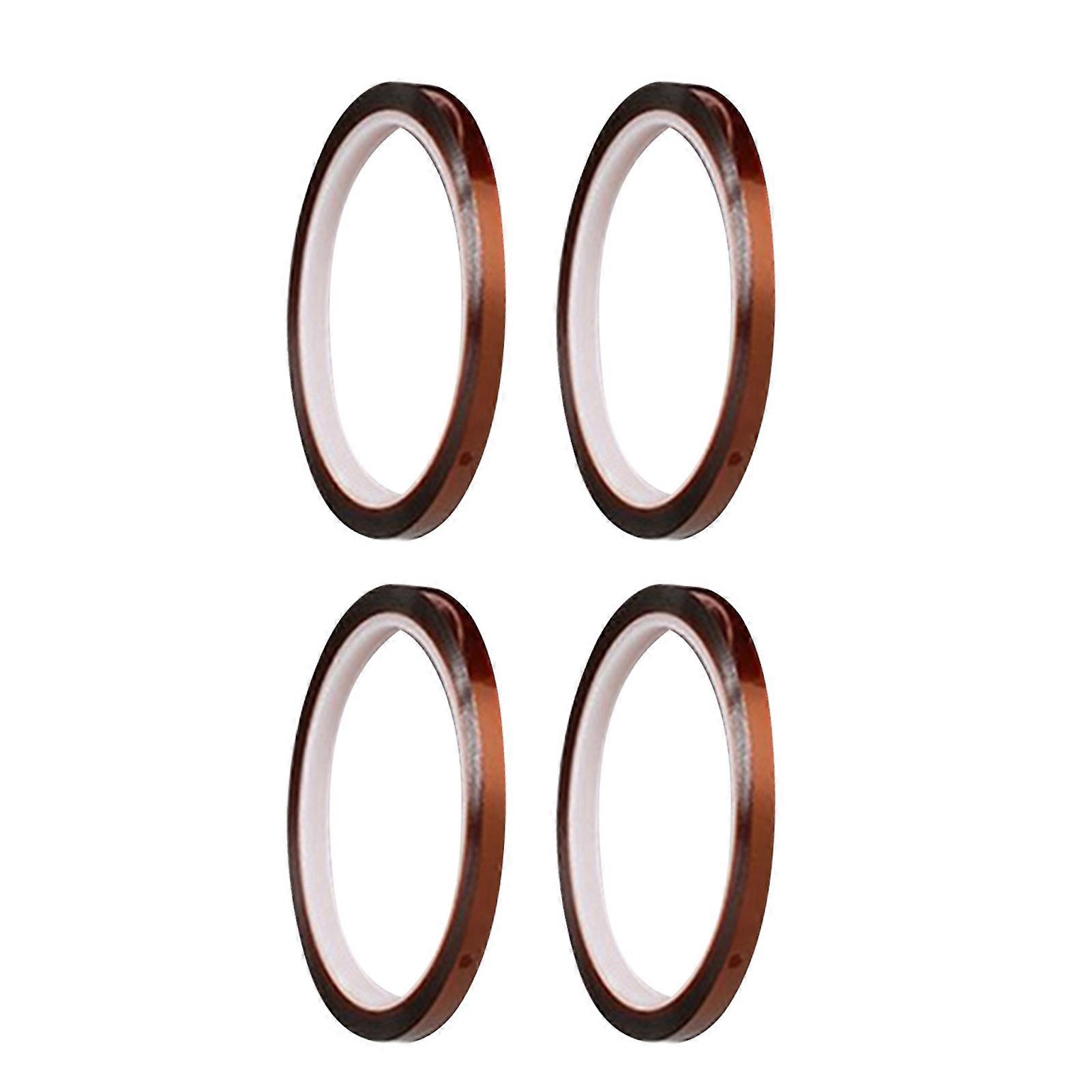 High Temperature Resistant Thermal Tapes 0.5cmx33m 4 Rolls