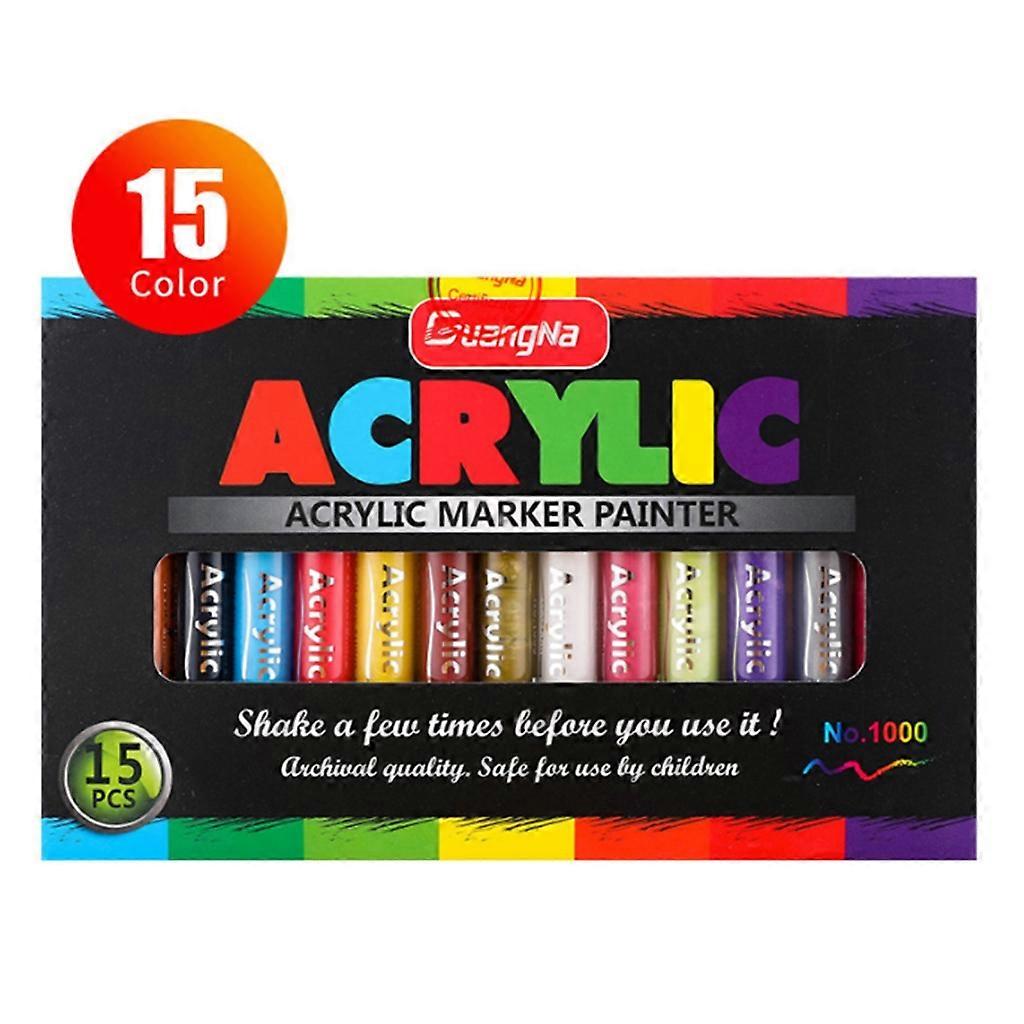 15個のアートボディペインティングペンソフトヘッドグラフィティウォッシャブルマーカーDIYタトゥー