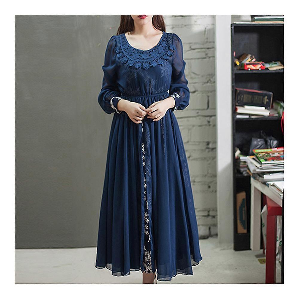 Vintage 2pcs Anzug Langes Kleid