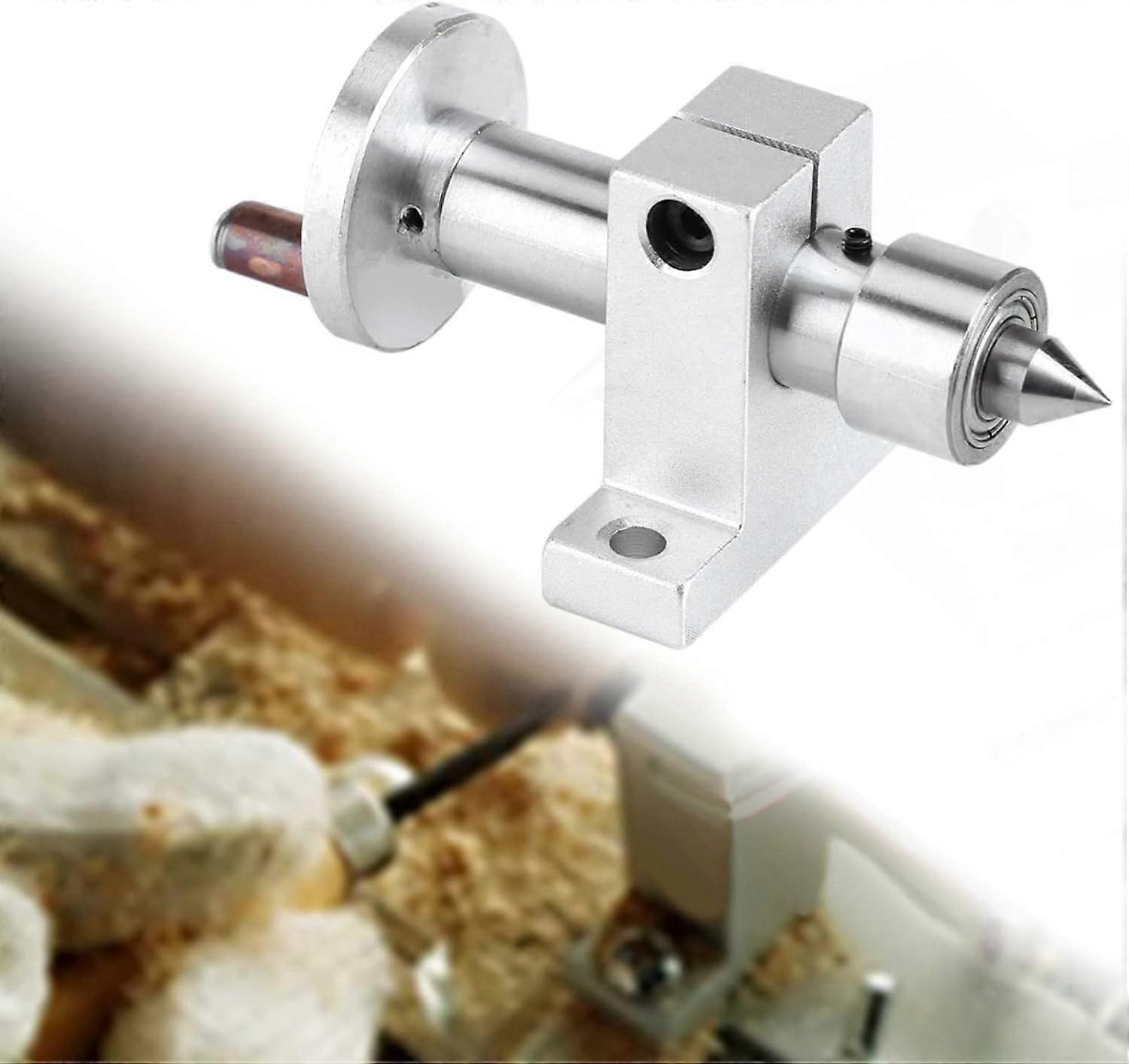 Turning Center Rotating Center Accessory for Mini Ball Bearing Lathe Machine with 2 Keys Woodworking Carpentry