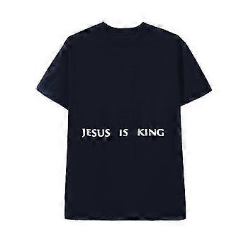 Jesus Is King Merch Navy Tee Chicago Kanye West T Shirt