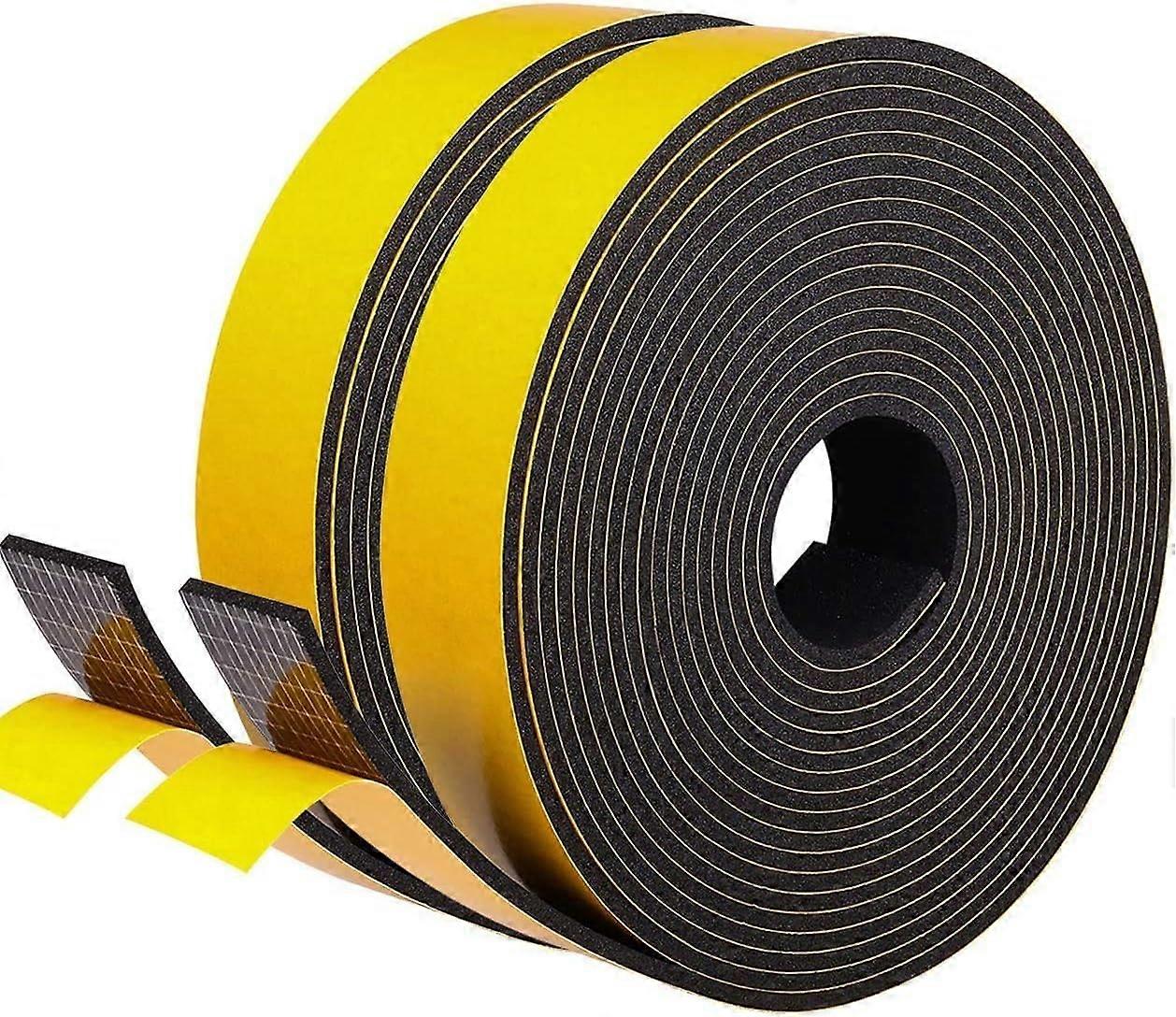 15m Self Adhesive Foam Rubber Sealing Tape 6mm(W) x 3mm(D) for windows, foam tape, door seal, po rubber seal