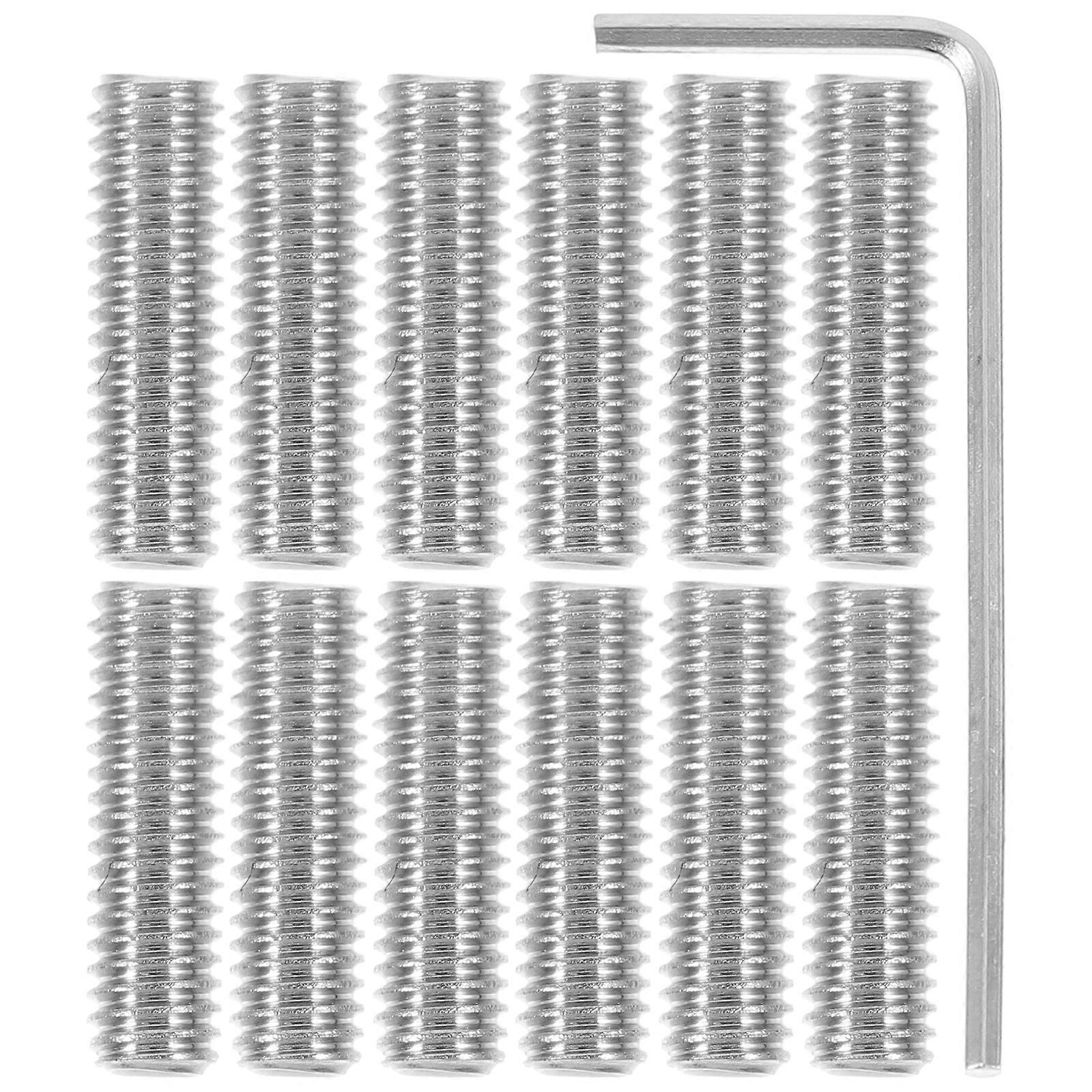 12pcs Bridge Saddle Screw Replacement Bridge Saddle Fitting Guitar Part Accessory