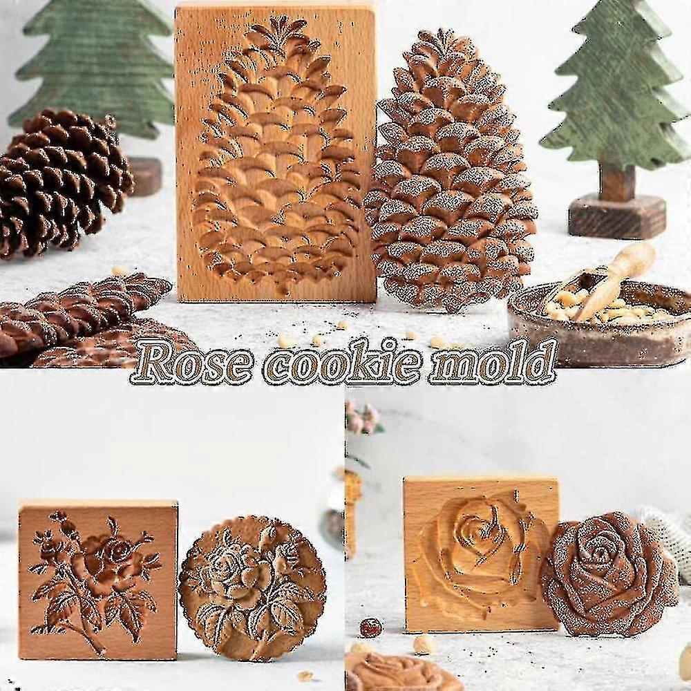Cookie Cutter Provance Rose Cookie Stamp Embossing Mold Craft Decorating Baking Tool