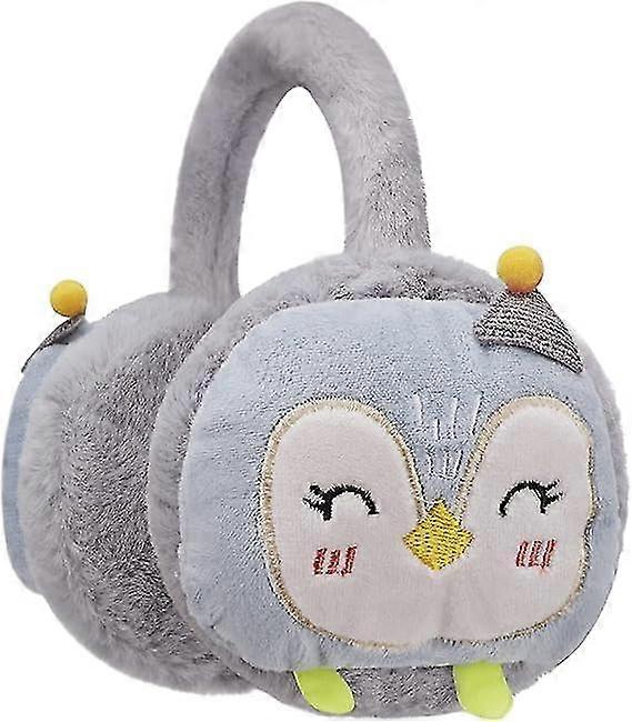 Boys And Girls Cute Cartoon Animal Winter Earmuffs Soft Faux Fur Earmuffs Adjustable Warm Plush Earmuffs For Adults And Children