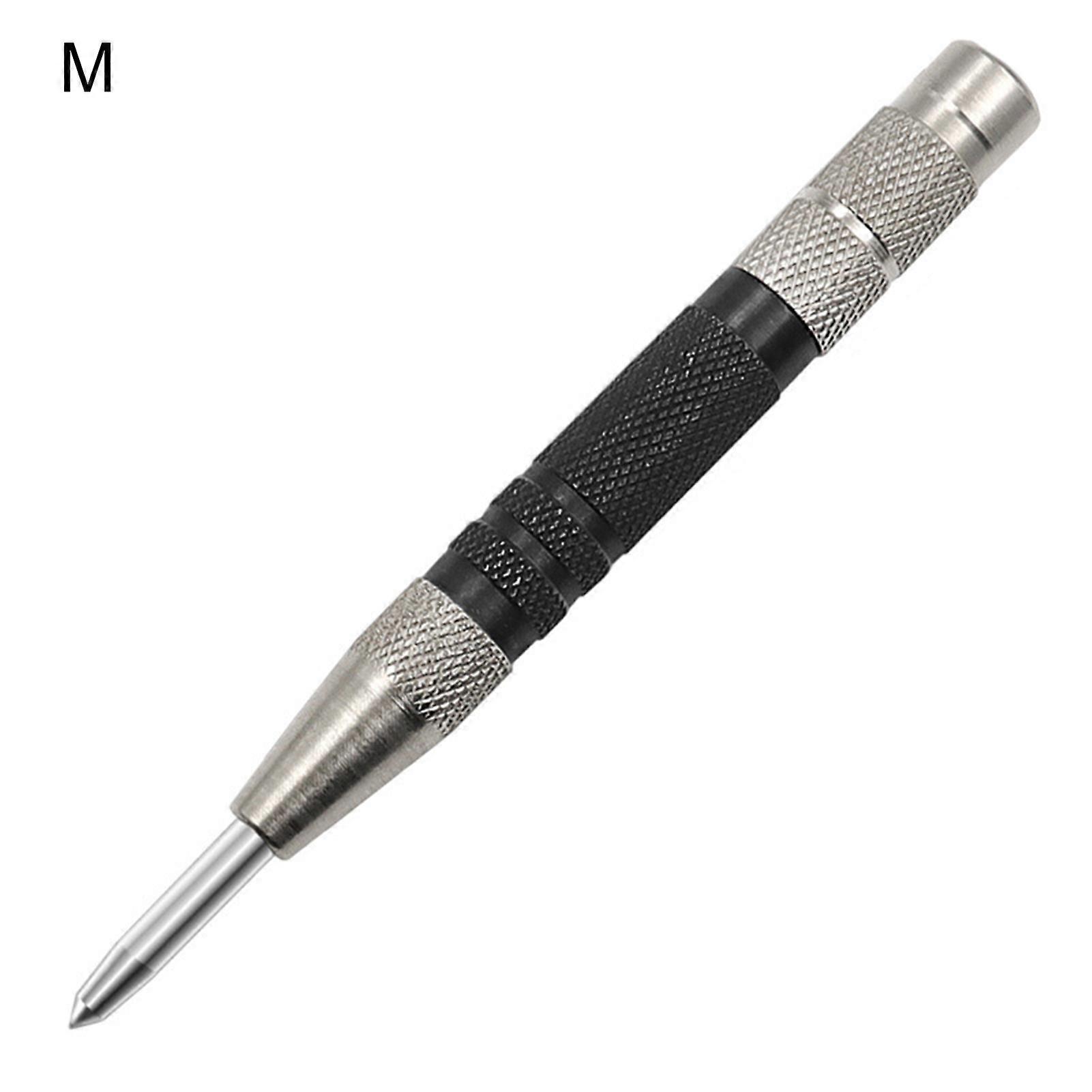 Automatic Center Punch Precise Positioning Multipurpose Stainless Steel Positioning Spring Center Punch for Metal Wood Window Plastic JIKAIX