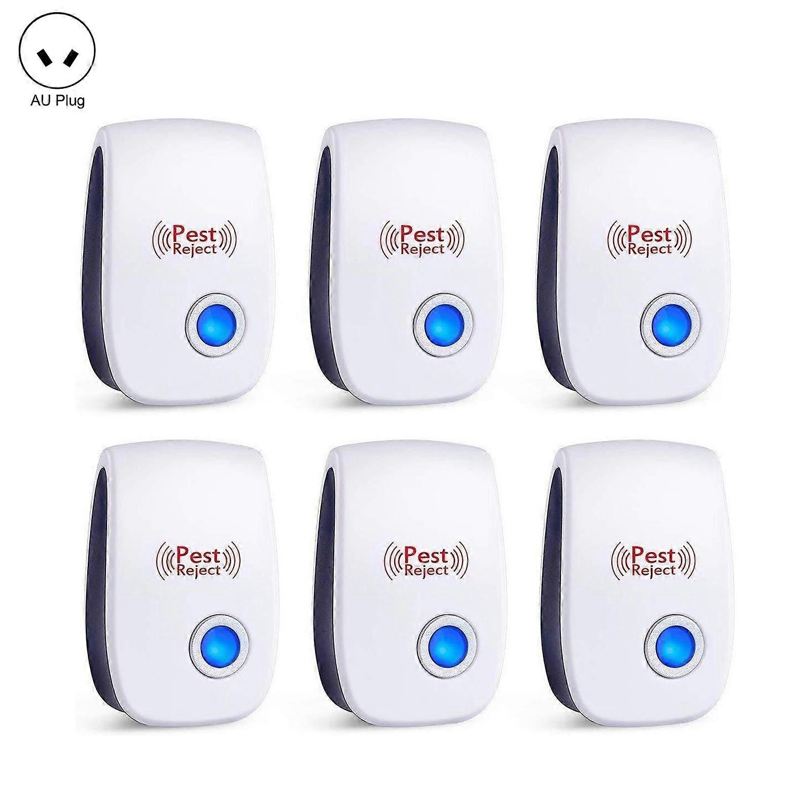 MengXi 6Pcs Stable Ultrasonic Rat Repeller Reliable Effective Plastic Mosquito Dispeller for Home
