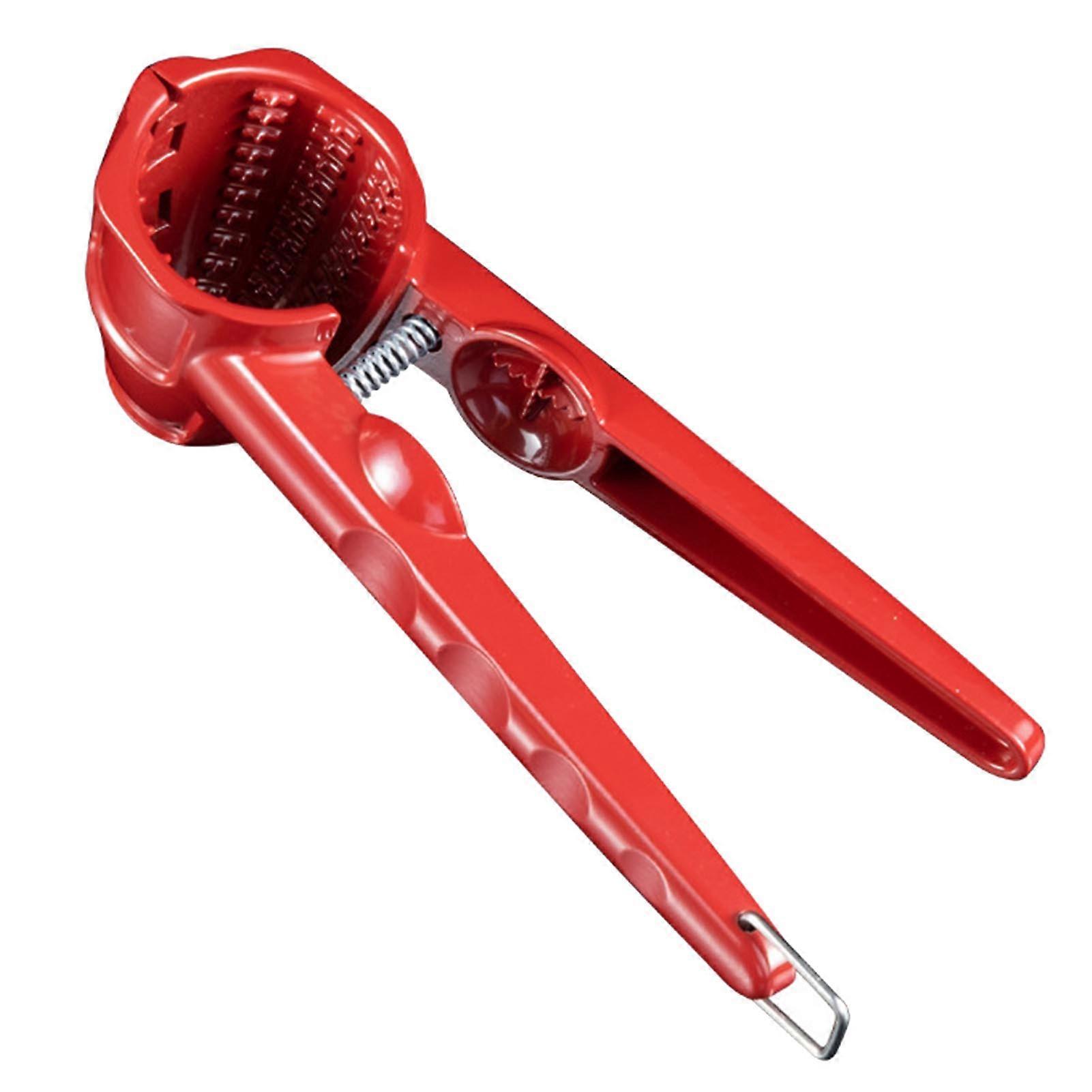 Cup Shaped Walnut Cracker with Non-Slip Handle Polished Finish Labor-saving Stainless Steel Good Grip Nutcracker Tool Kitchen Gadget
