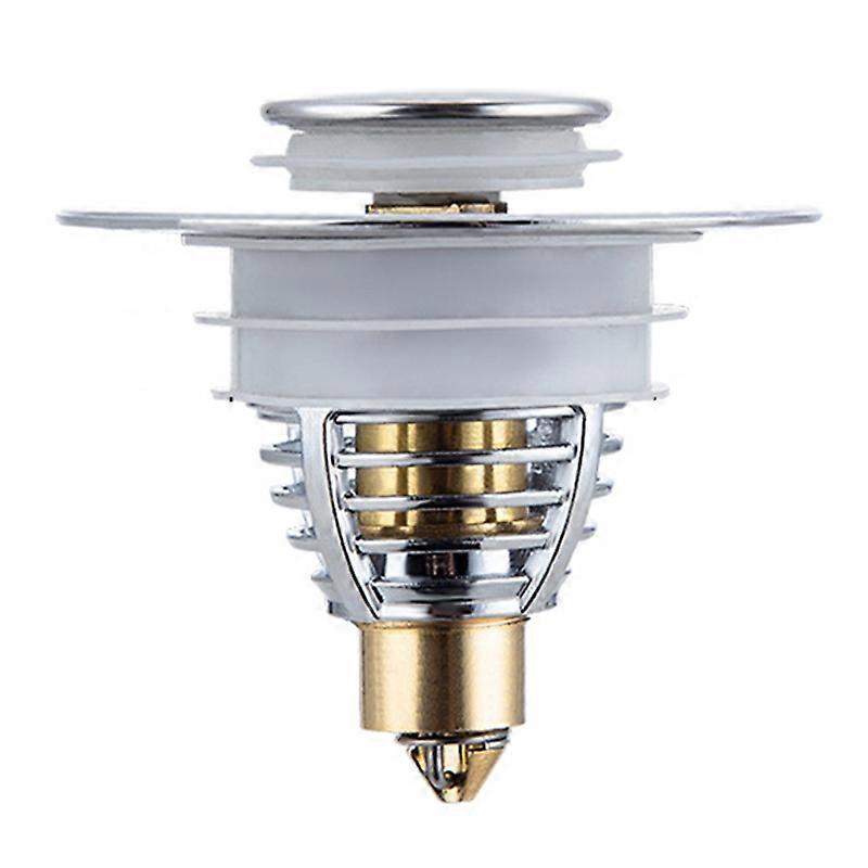 Basin Bounce Core Plug Play Anti-clogging Stainless Steel Universal Basin Drain Filter for Bathroom JIKAIX