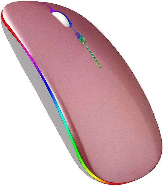 Wireless Bluetooth Mouse,Rechargable LED Dual Modes Silent Slim Wireless MouseWireless Mouse