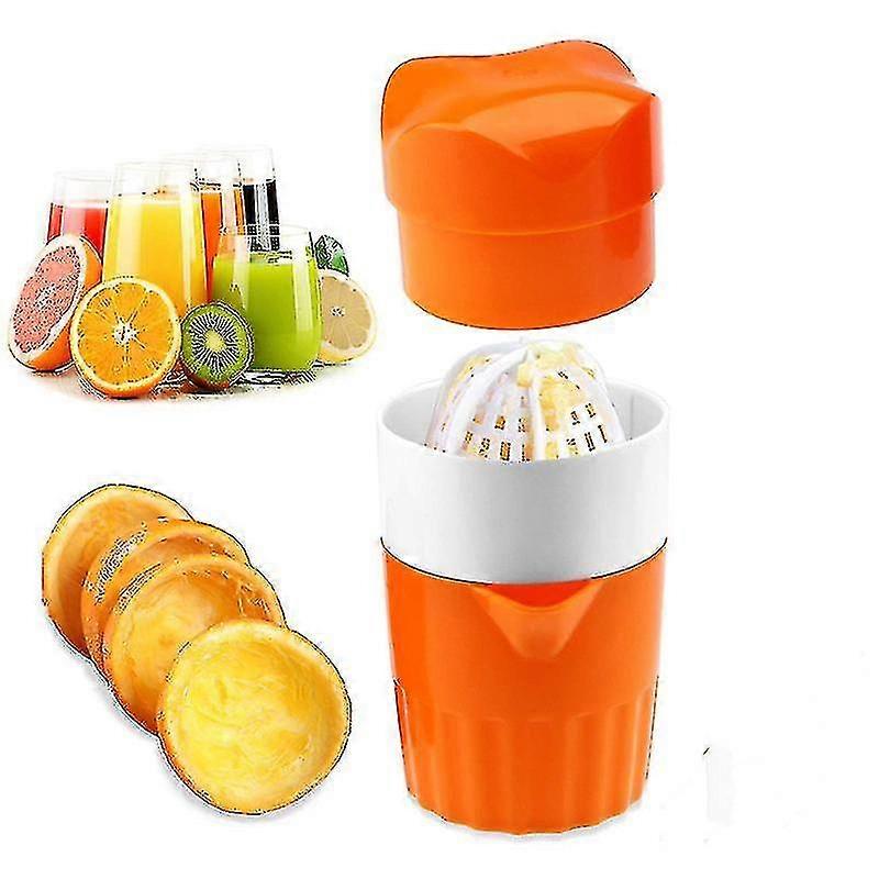 Handentsafter Zitrus-Orangenpresse Manuelle Deckelrotation Presse Reibahle für Zitronen-Limetten-Grapefruit mit Siebbehälter