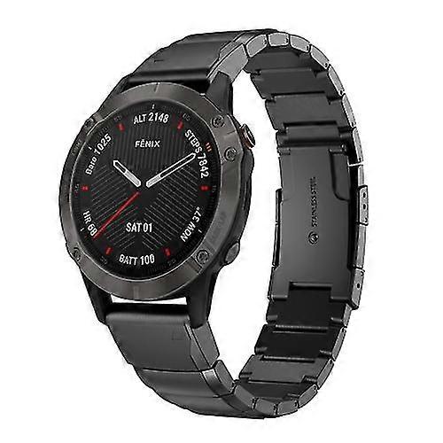 Para Garmin Fenix 6x Zafiro 26mm Tortuga Caparazón Correa de Acero Inoxidable MQPY