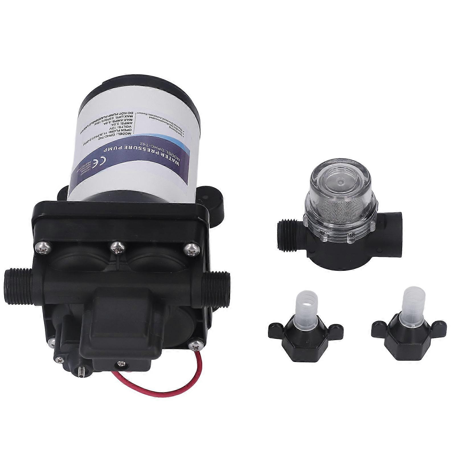 Water Pump 3 GPM 55PSI Low Noise Self Priming Diaphragm Water Pump for Piping System