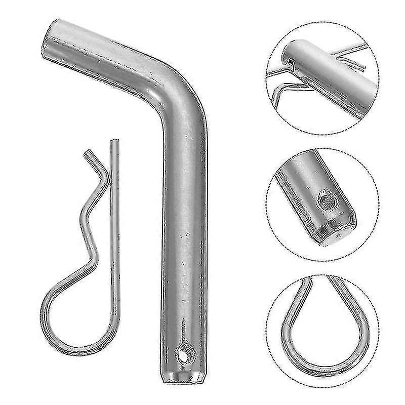 2 Pack Professional Trailer Bolt Locking Pin Key Coated Locking Hitch Pin